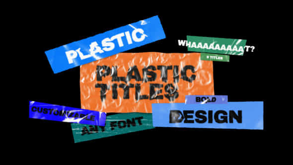 Plastic Titles - VideoHive 56301280