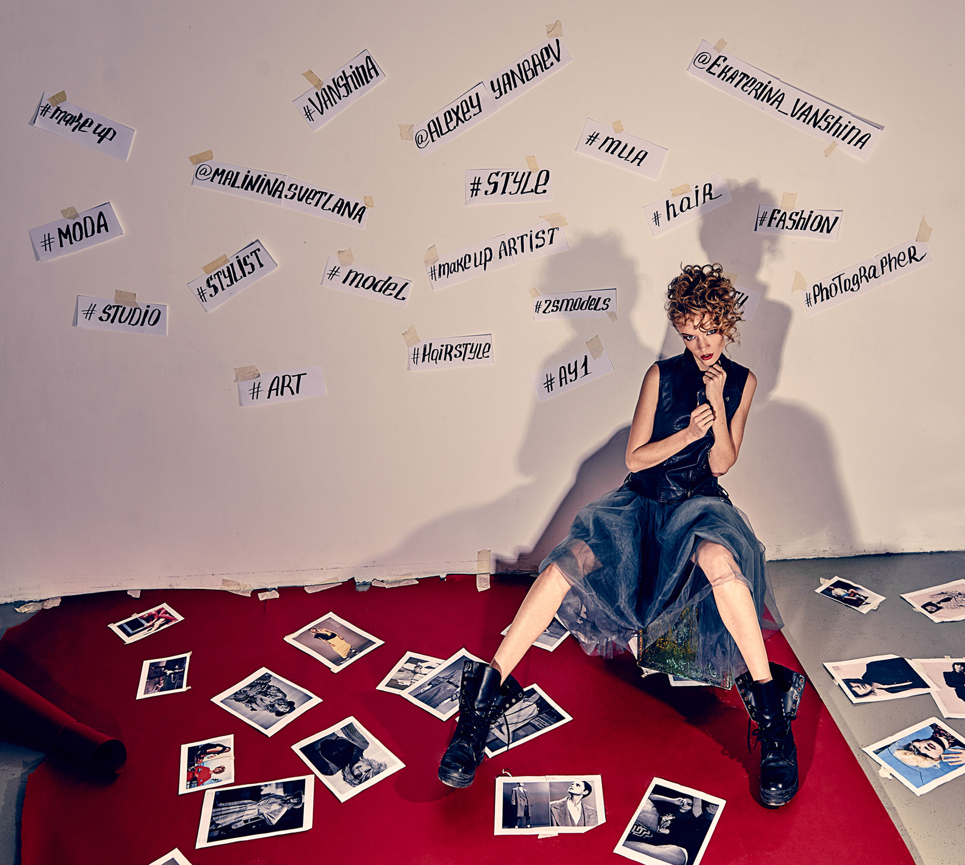 Ekaterina Vanshina by Alex Yanbaev Екатерина Ваньшина и хэштеги в модной фотосессии Алексея Янбаева / фото 03