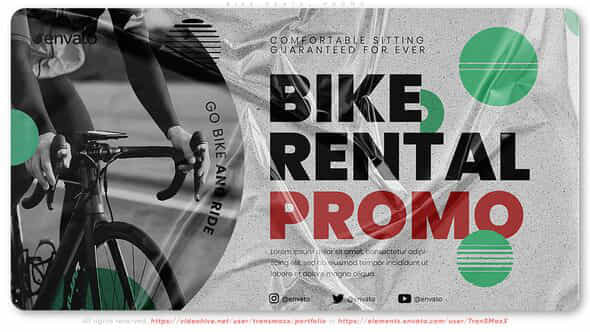 Bike Rental Promo - VideoHive 38989856