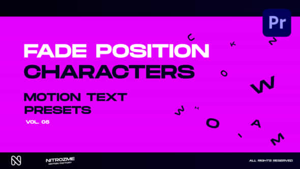 Characters Motion Text - VideoHive 45890304