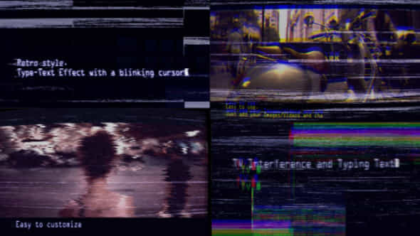 Vhs Trailer Tv Interference And Typing Text - VideoHive 17628076