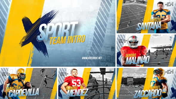 Sport Team Intro 3Player Profile - VideoHive 32013340