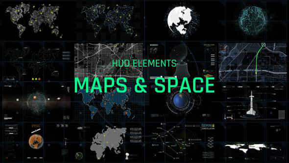 HUD Elements Maps - VideoHive 45093156