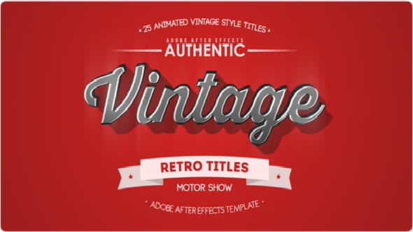25 Animated Vintage Titles - VideoHive 13800958