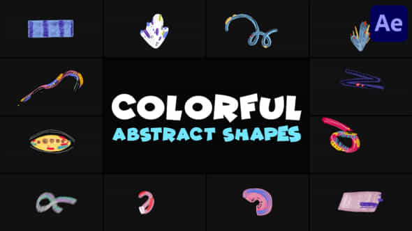 Colorful Abstract Shapes After Effects - VideoHive 50206066