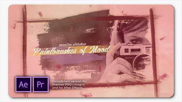Paintbrushes of Mood Parallax Slideshow - VideoHive 28155146
