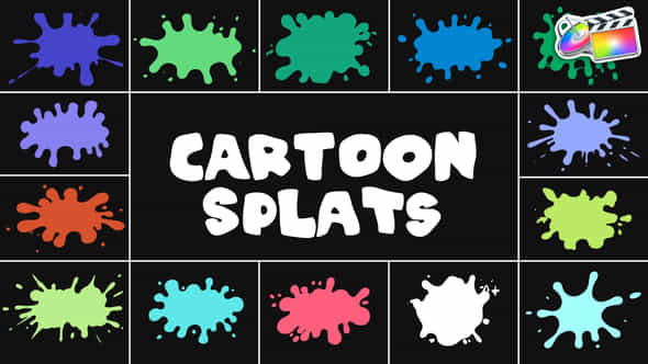 Cartoon Splats For Fcpx - VideoHive 51035064