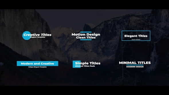 Clean Titles For After Effects - VideoHive 36687695