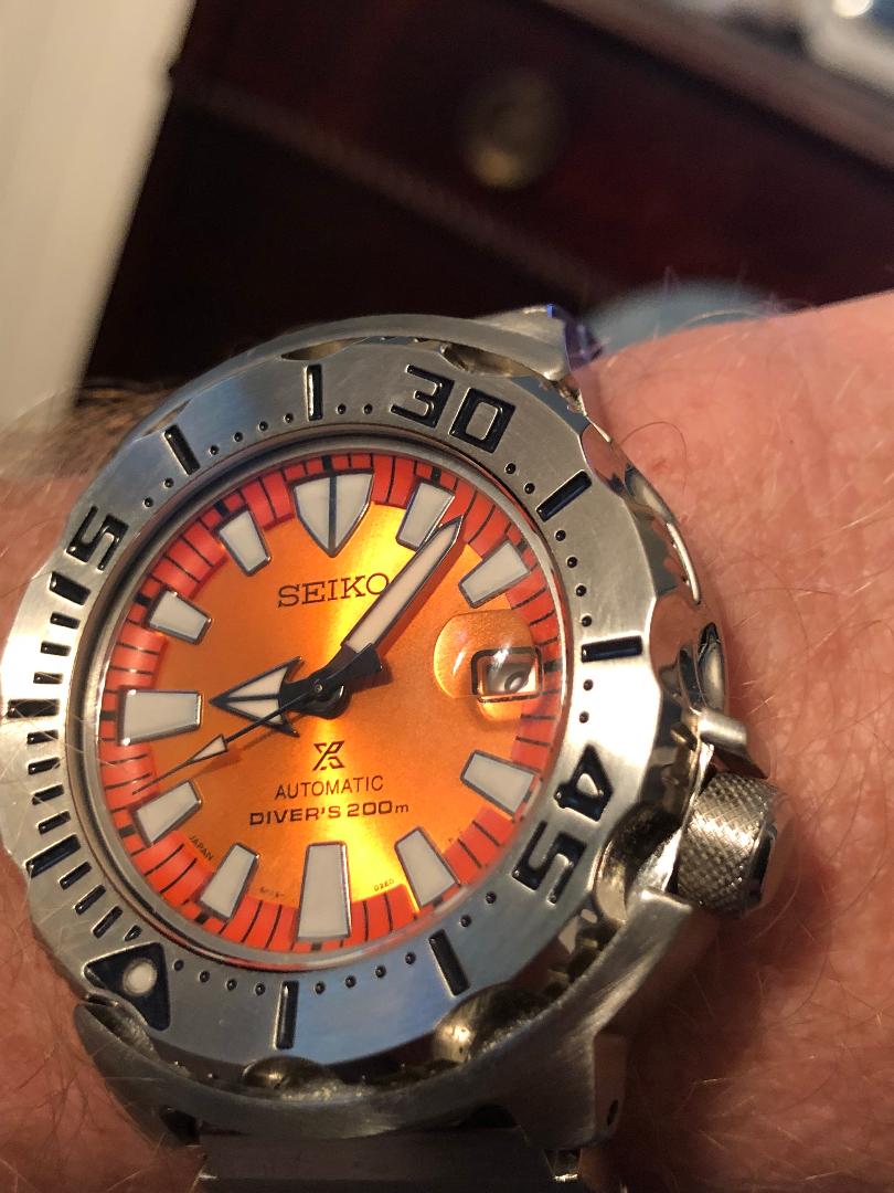 Seiko orange monster on sale sbdc075