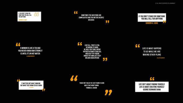Quotes Titles After Effects - VideoHive 54509435