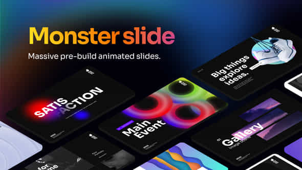 Monster Slide Animated - VideoHive 44773770