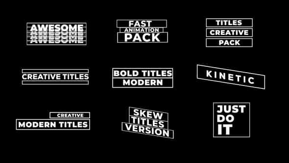 Bold Titles - VideoHive 51188987