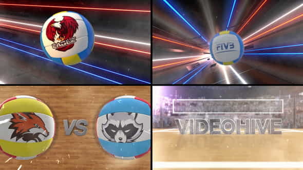 Volleyball Logo Reveal - VideoHive 34342259