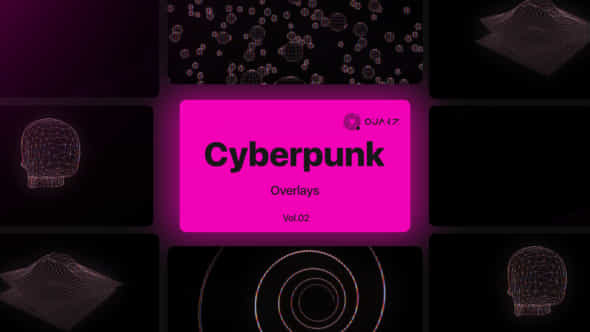 Cyberpunk Overlays - VideoHive 47534213