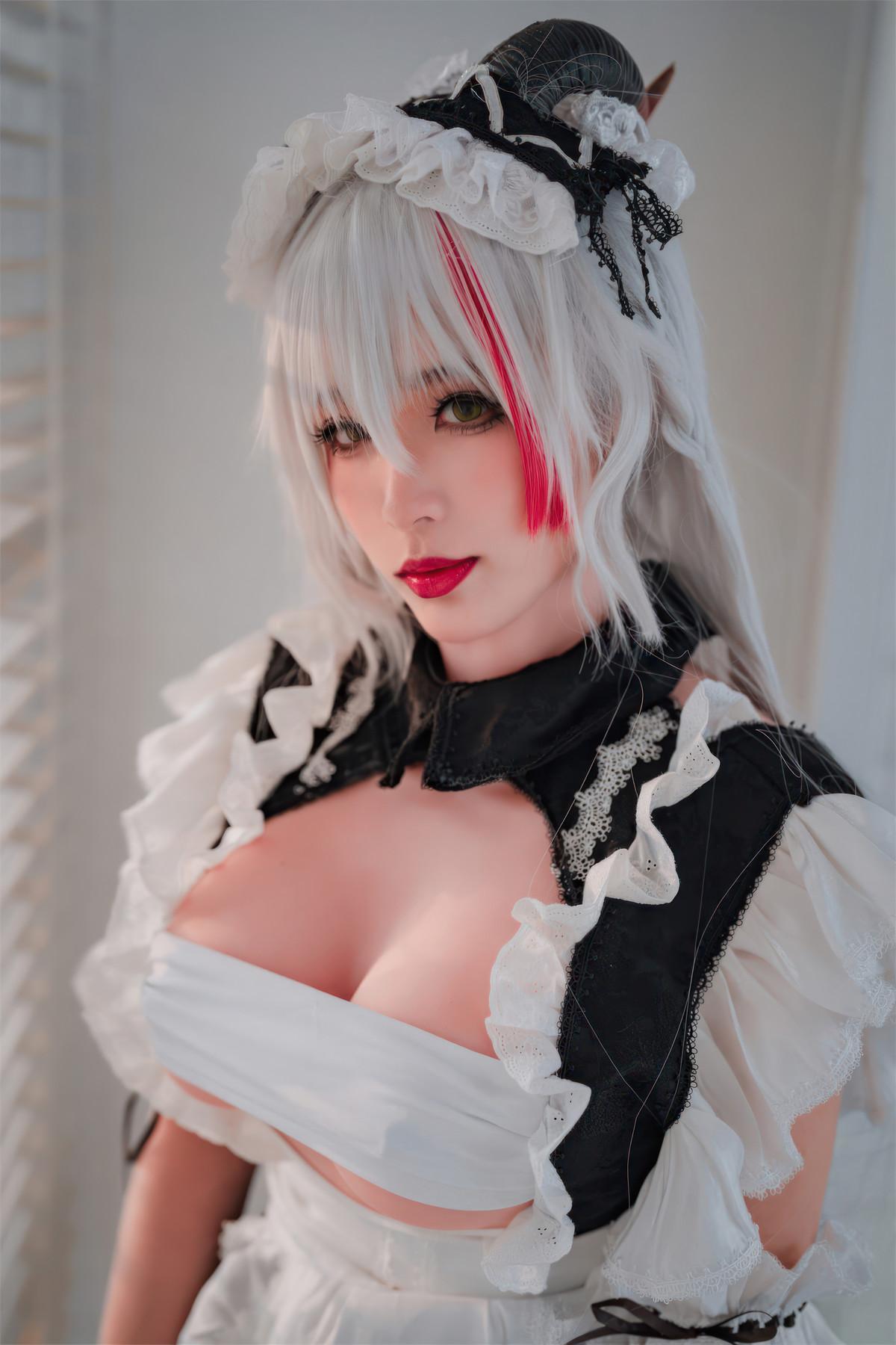 Cosplay 轩萧学姐 碧蓝航线 埃吉尔女仆(48)