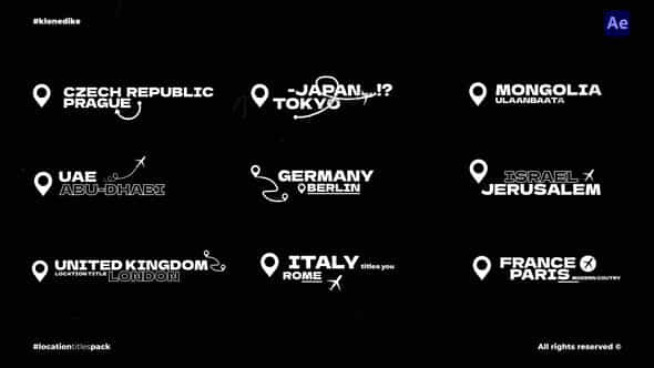 Location Titles - VideoHive 56179030