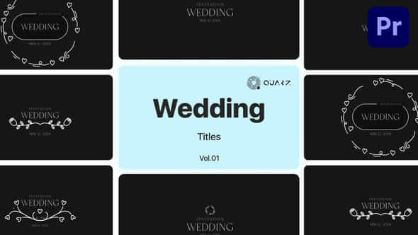 Wedding Titles For Premiere Pro Vol 01 - VideoHive 49000018