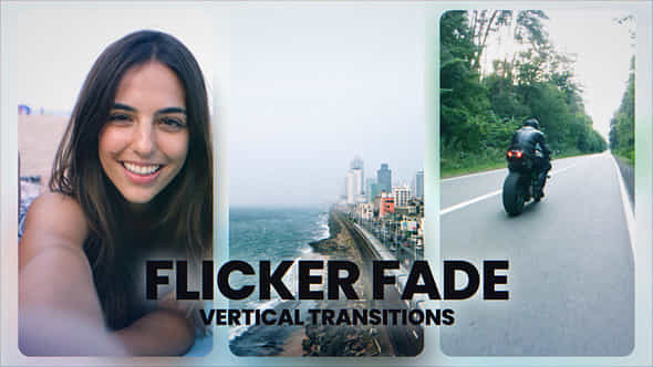 Vertical Flicker Transitions - VideoHive 55957366