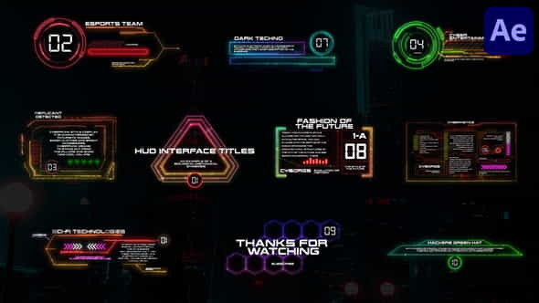 HUD Interface Titles for After - VideoHive 37204275