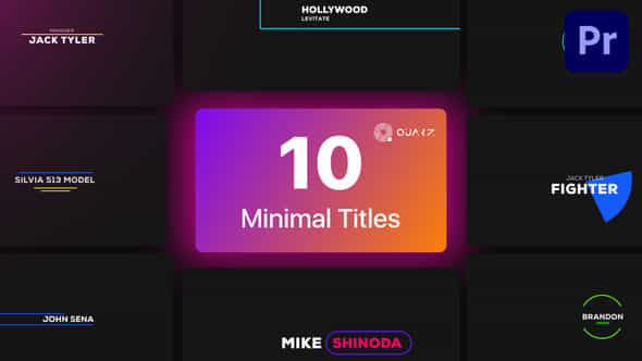 Minimal Titles - VideoHive 44827849