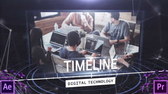 Digital Techonology Timeline - VideoHive 26304366