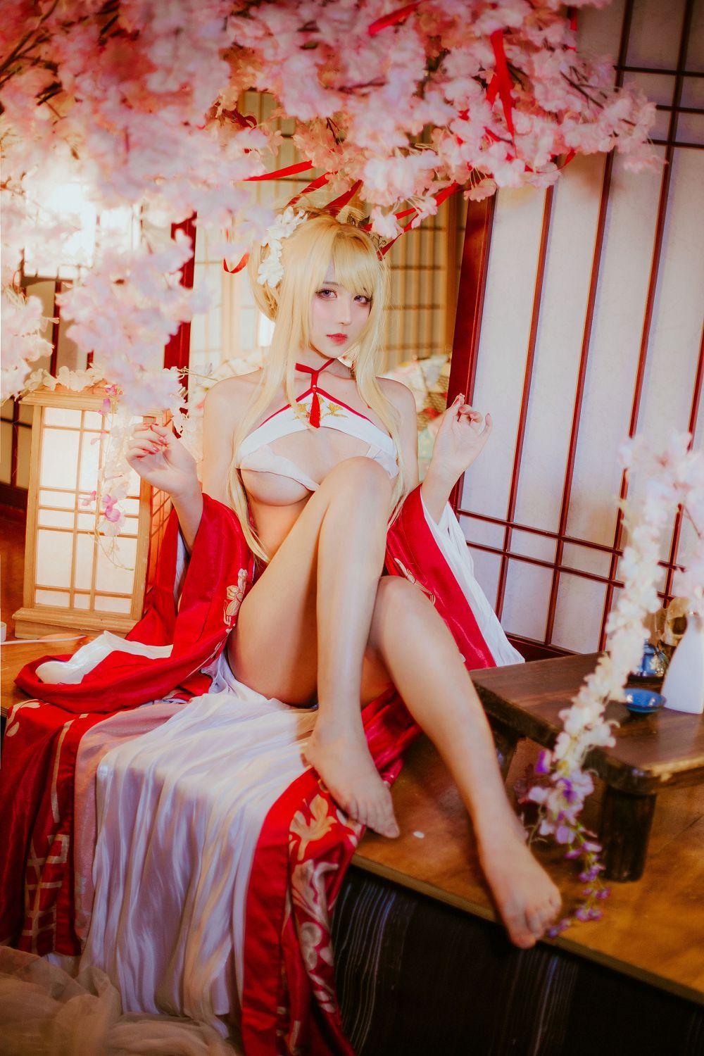 [福利女神cosplay] 动漫博主九曲Jean - 光荣新春和服(9)