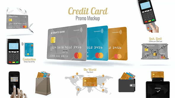 Credit Card Promo Mock-up - VideoHive 20535580