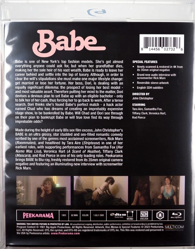 Babe / Красотка (John Christopher, Arrow Productions/Vinegar Syndrome) (РУССКИЕ СУБТИТРЫ) [1981 г., Classic, Feature, Anal, BDRip, 720p] (Tara Aire (as Bobbi Jackson), Samantha Fox, Tiffany Clark, Patrice Trudeau, Lisa B. (as Lisa Be), Tamara West, Ron Jeremy, Steve Milner (as John Milner), Matt West, Rod Pierce (as Roderic Pierce), George Payne, Ron Hudd, Jim Davey) [RUS SUB]