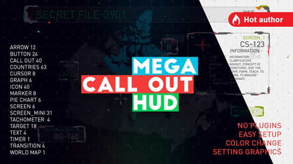 Mega call out HUD - VideoHive 22811339