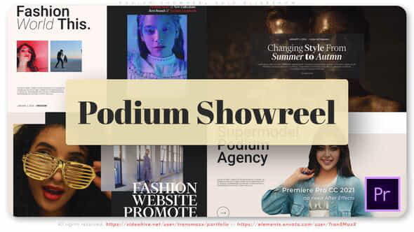 Podium Showreel Grid Slideshow - VideoHive 50833801