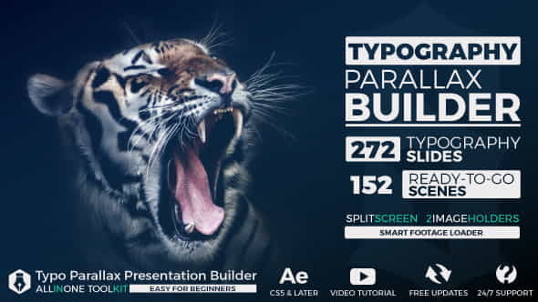 Big Typo Parallax Presentation Builder - VideoHive 15455713