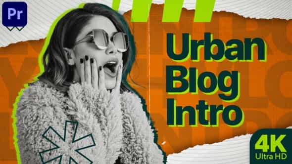 Urban Blog Intro (MOGRT) - VideoHive 34257324