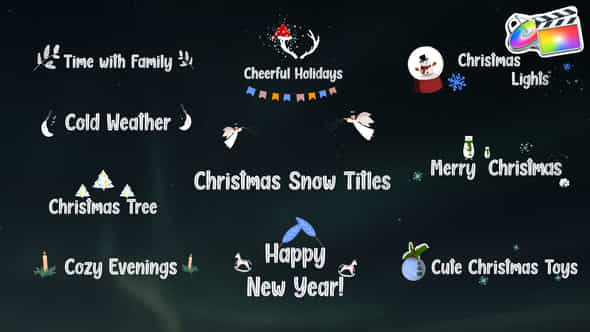 Christmas Snow Titles - VideoHive 41176775