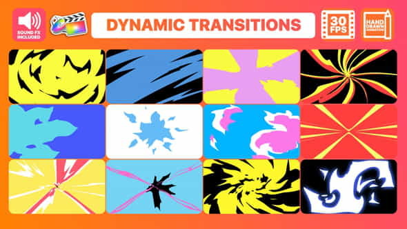 Dynamic Transitions | FCPX - VideoHive 31973145