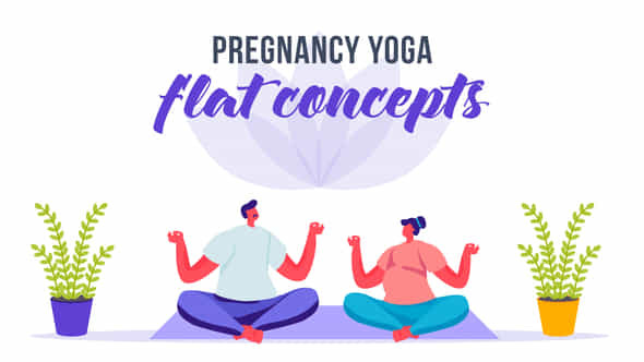 Pregnancy yoga - VideoHive 33175838
