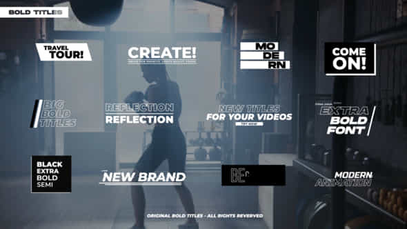 Bold Titles - VideoHive 43518657