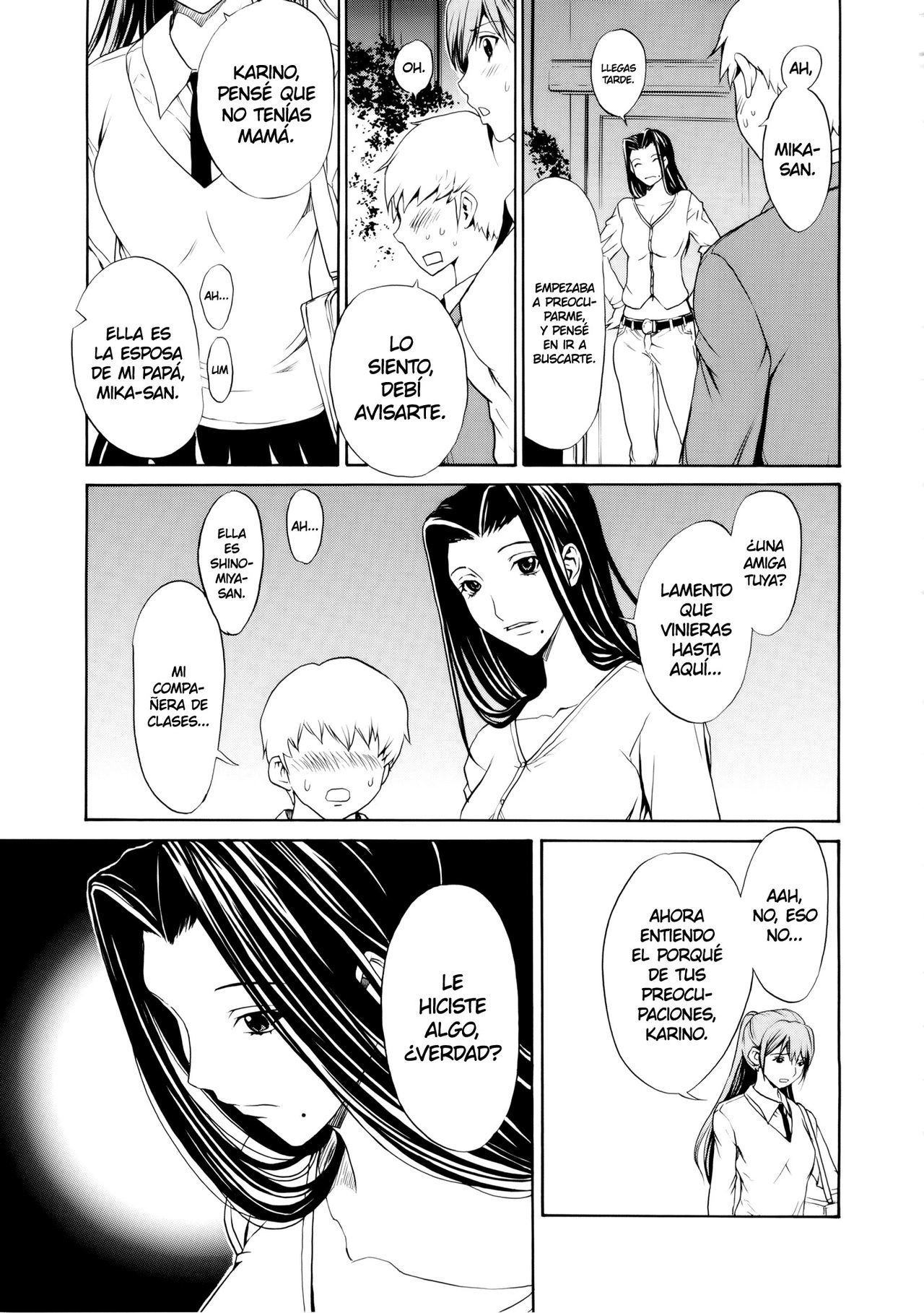 [OKAWARI] Bijin na Haha to Tsuyoki na Classmate Ch. 1-3  Hermosa Madrastra y Segura Compañera de Clases Ch. 1-3 [Spanish] [K.A. Works y Gokiburi]