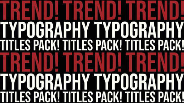 Fullscreen Typography - VideoHive 46760084