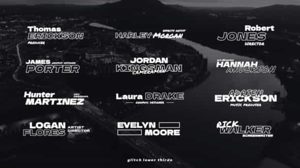 Glitch Lower Thirds Ae - VideoHive 58577458