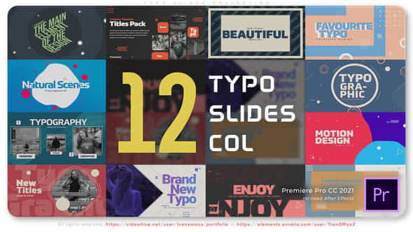 Typo Slides Collection - VideoHive 45080732
