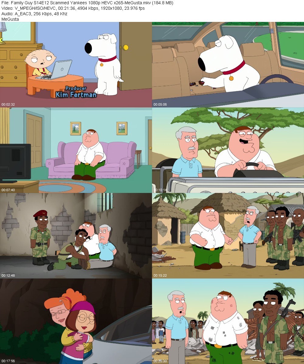 Family Guy S14E12 Scammed Yankees 1080p HEVC x265-MeGusta