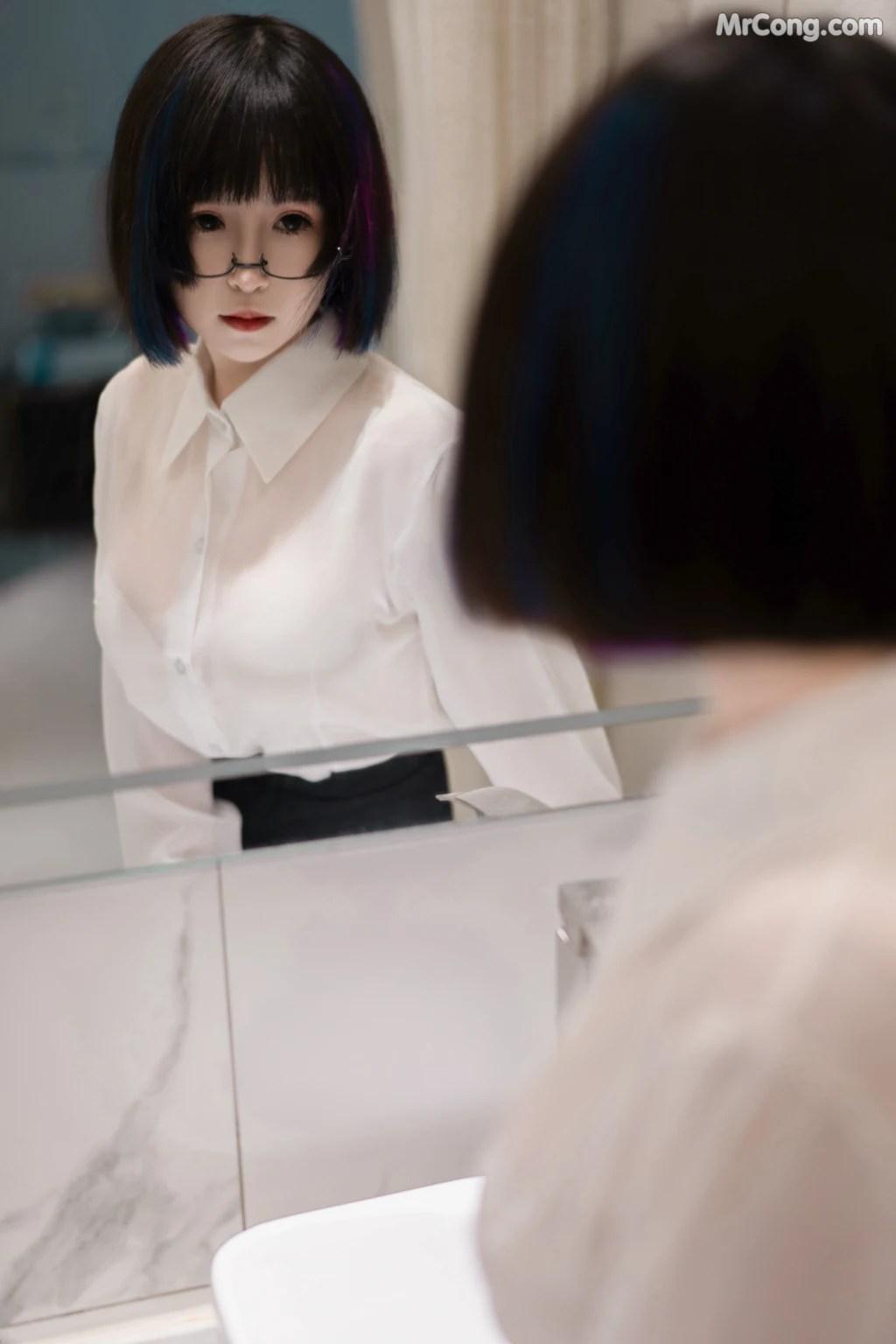 Coser@晕崽Zz: -迷情小秘 (62 photos)(8)