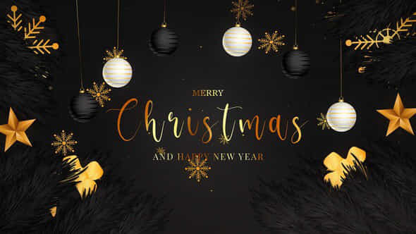 Merry Christmas And Happy New Year Intro 2 - VideoHive 49128183