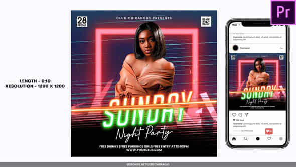 Night Club Flyer V5 For Premiere Pro - VideoHive 49313695