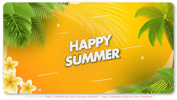 Happy Summer Vibes - VideoHive 47520923