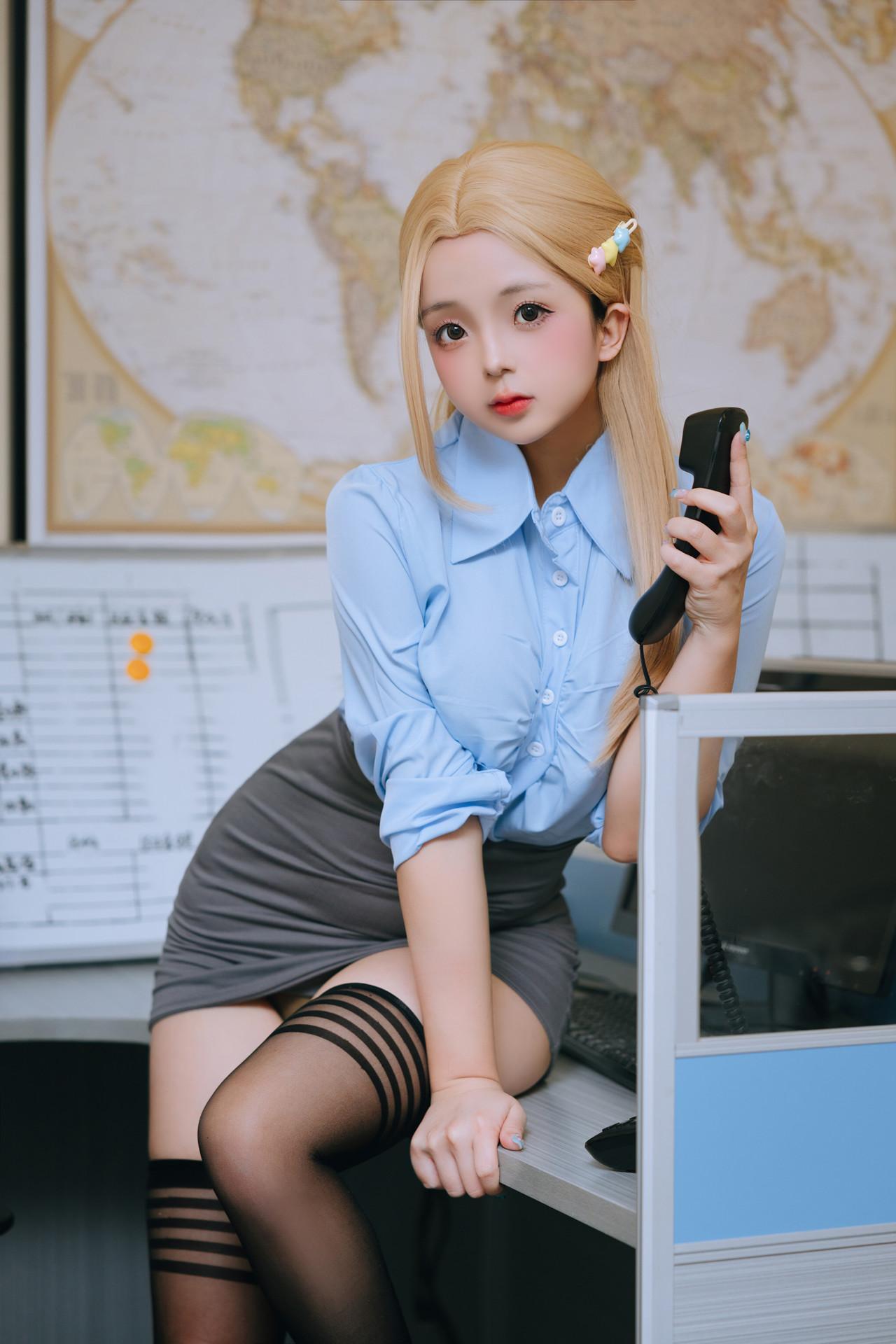 Cosplay Rinaijiao日奈娇 – 办公室(32)