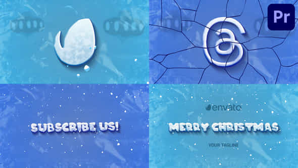Christmas Ice Logo For Premiere Pro - VideoHive 49834532