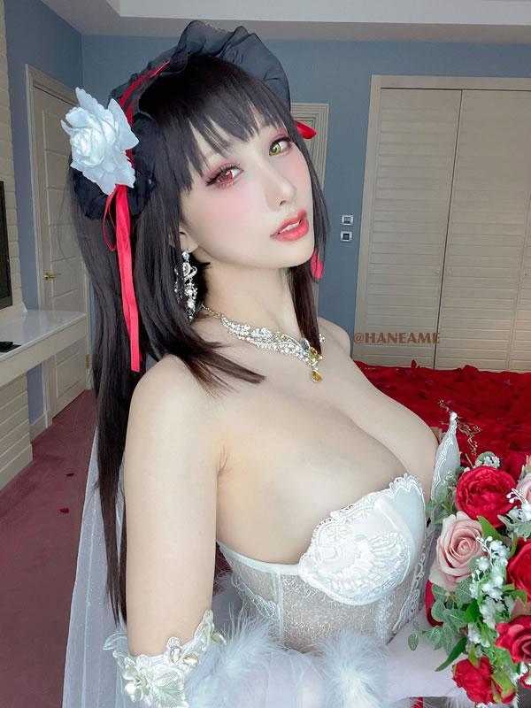 雨波 Hane Ame - 异瞳女玫瑰婚纱(20)