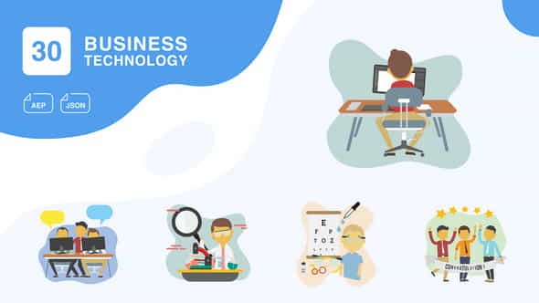 Business And Technology Animation After Effects - VideoHive 52657687