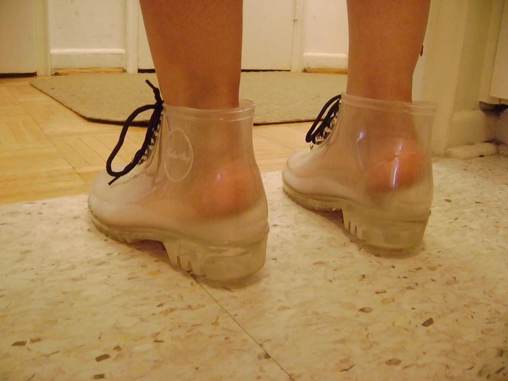 Sorel heel rain boots-6940